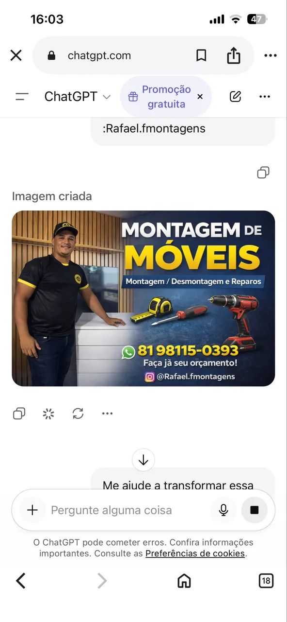 Montador a partir de 70,00