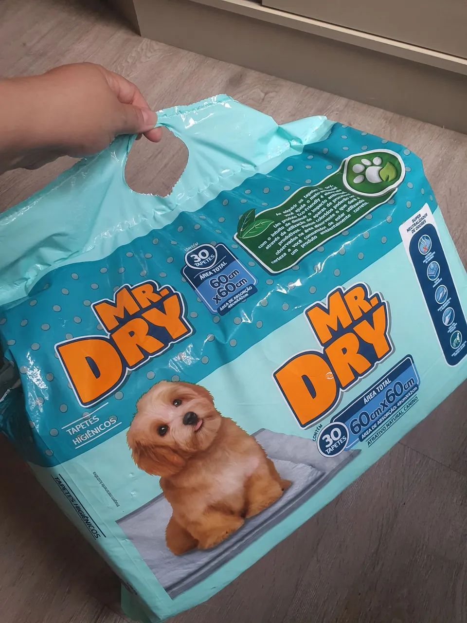 Tapete higiênico do cachorro