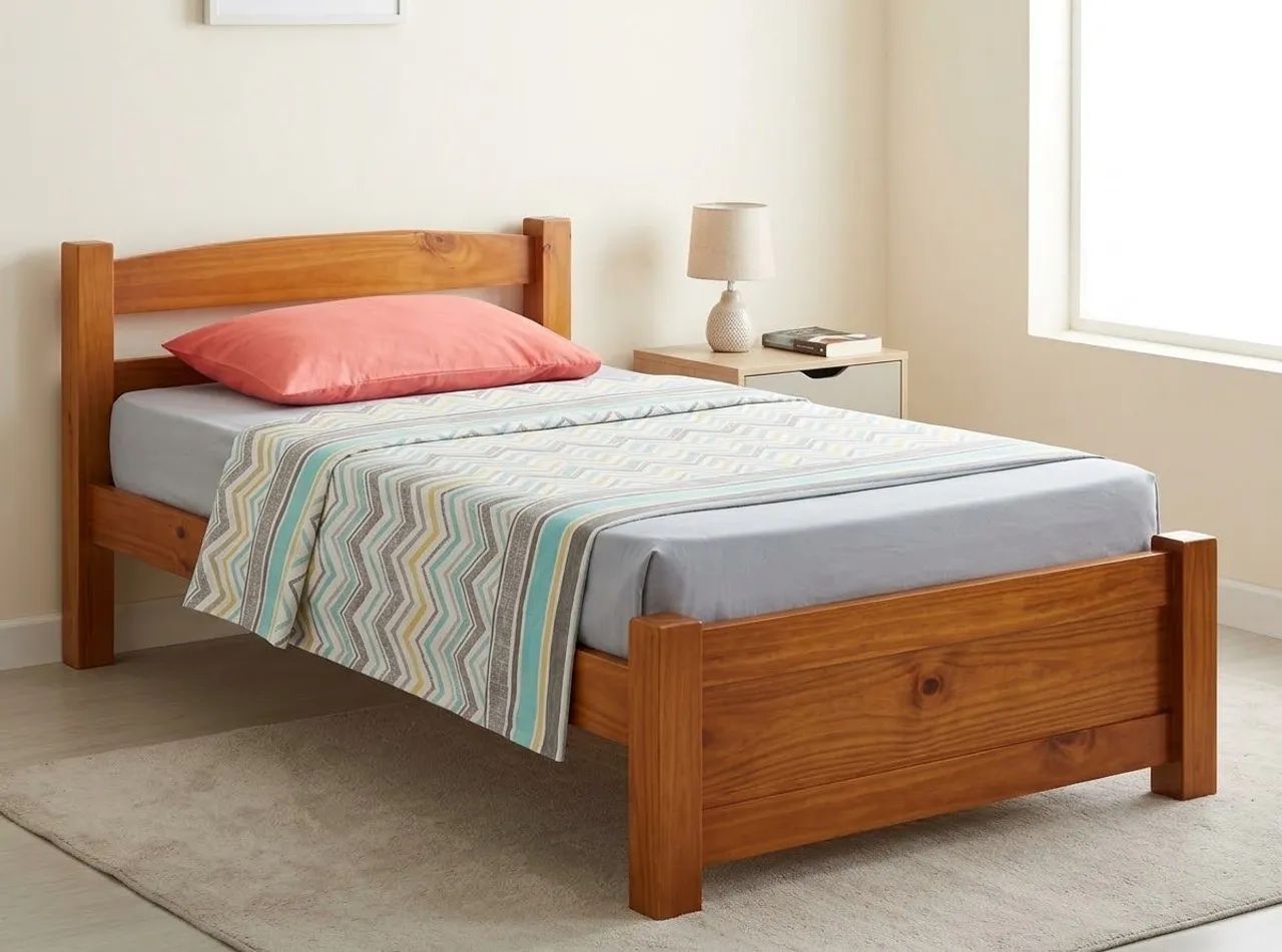 Cama de solteiro  madeira maciça