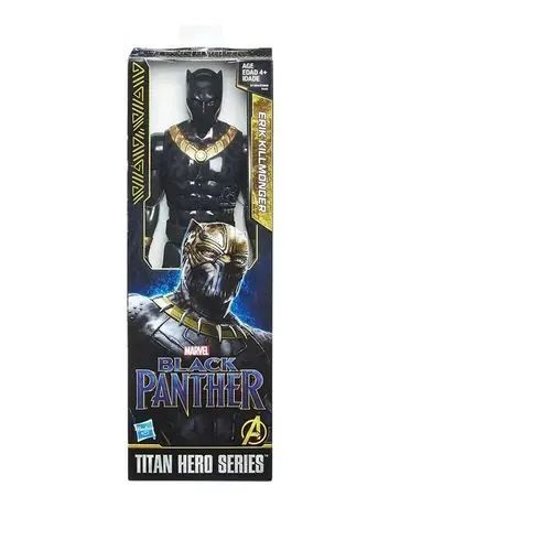 Boneco de ação Marvel Black Panther Titan Hero Series 12 polegadas 30 cm Erik Killmonger 