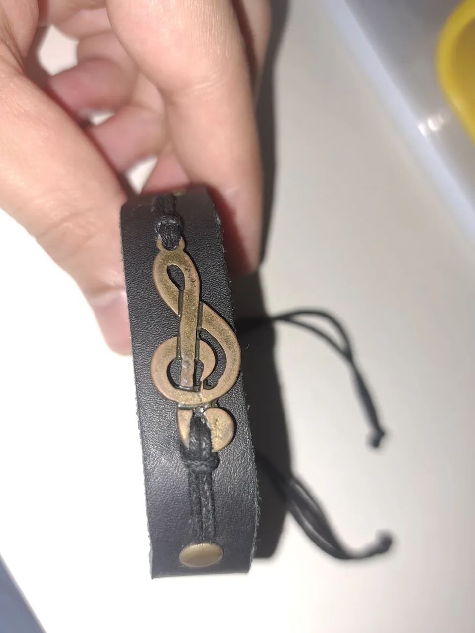 Pulseira de Couro - Música / Clave de Sol - Foto 3