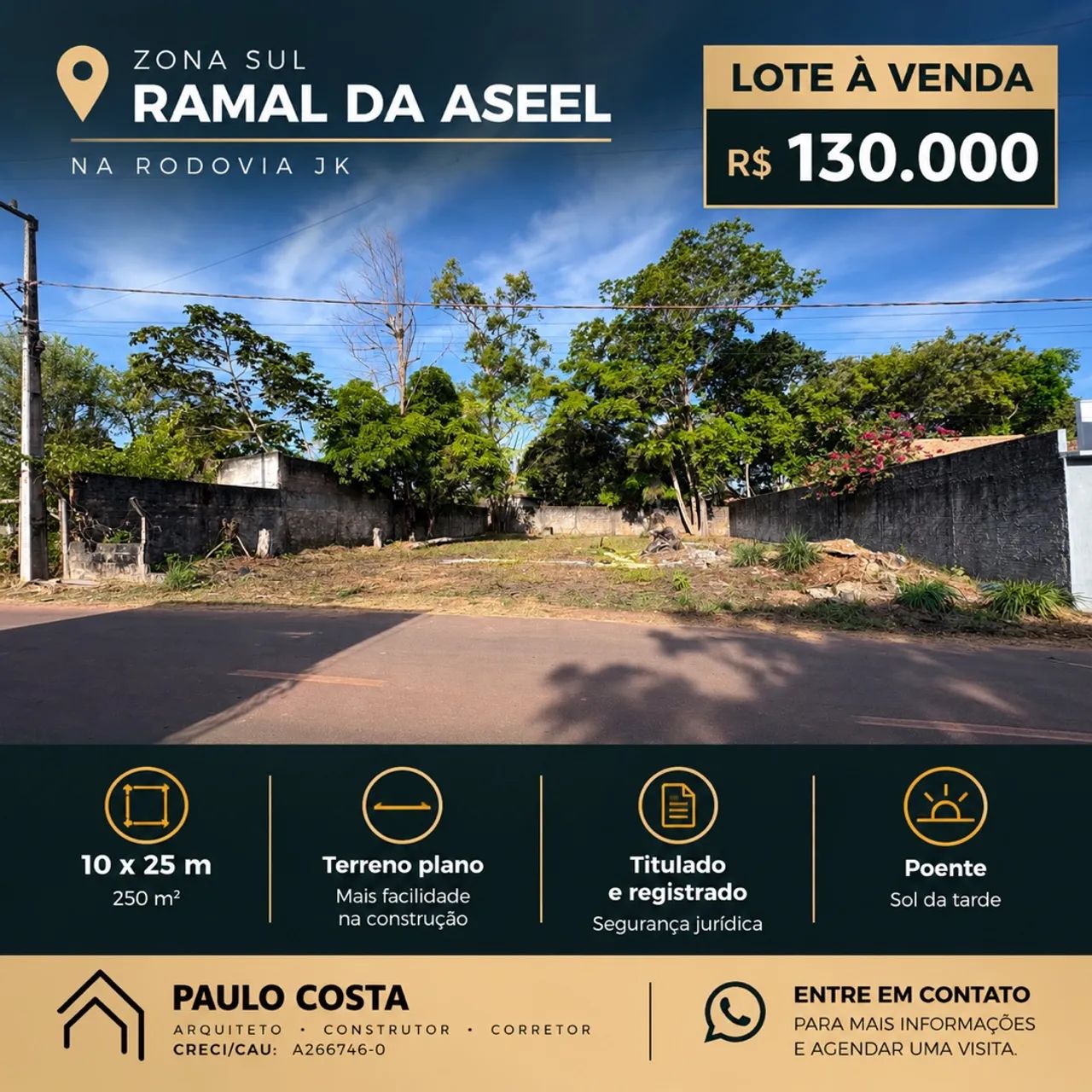 Lote na zona sul