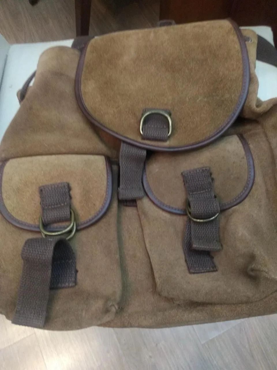 Bolsa/mochila em camurça  - Foto 2