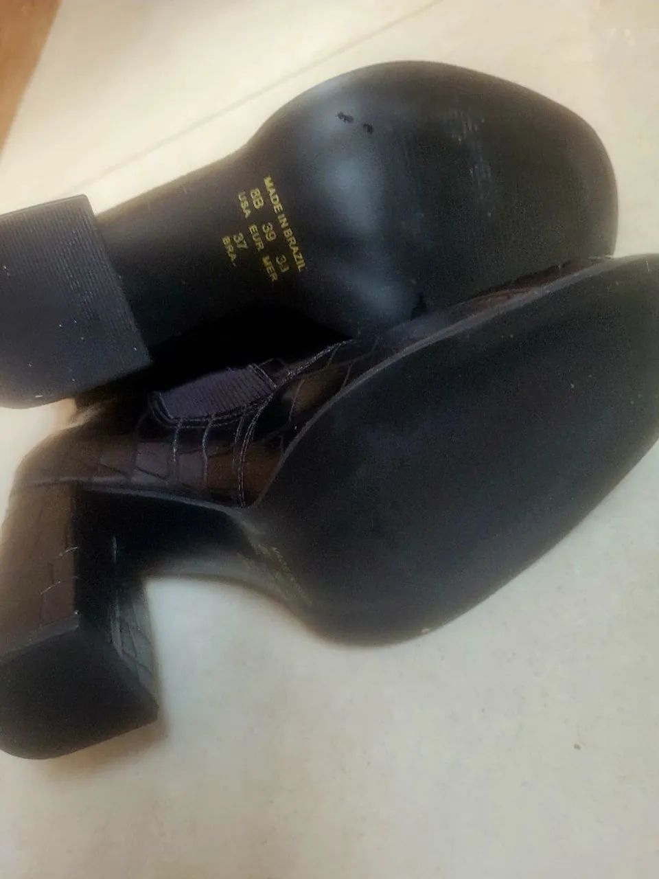 Bota cano curto preta. - Foto 5