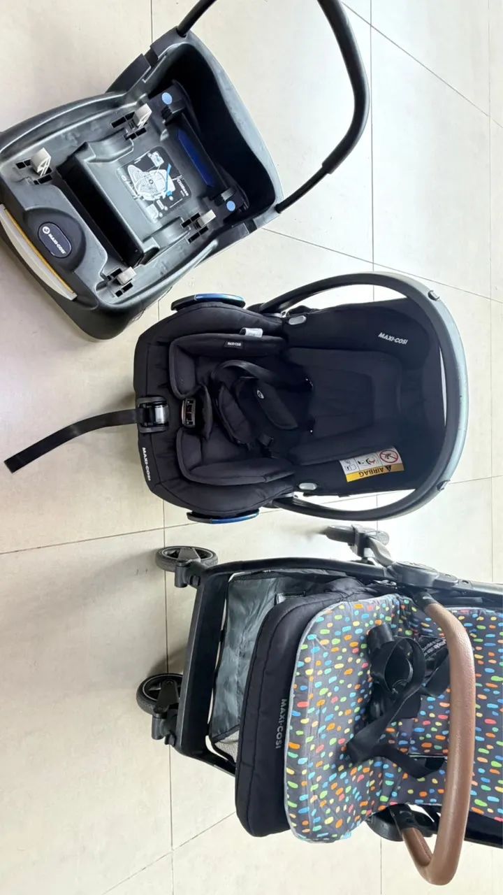 Carrinho mais bebê conforto - Travel System Maxi-Cosi, Eva³ - Foto 4
