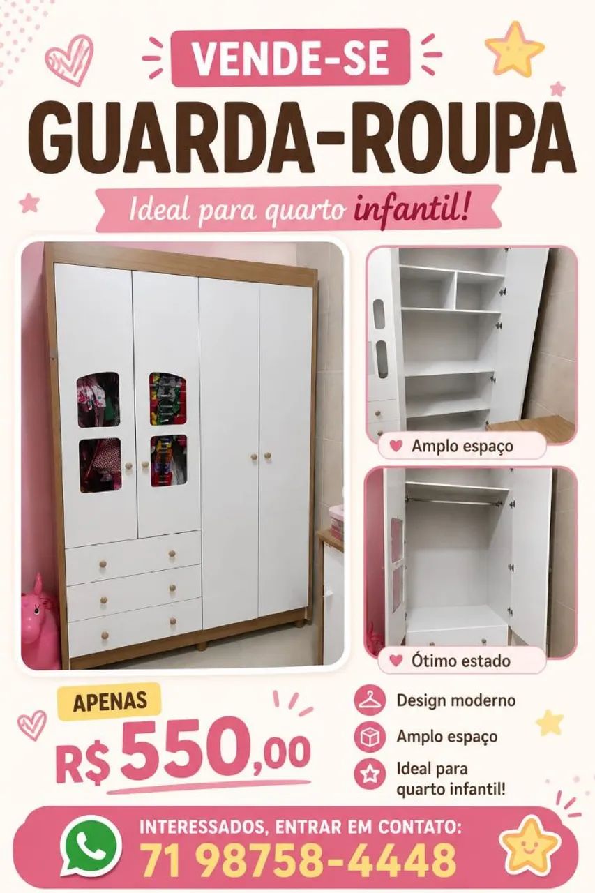 Guarda roupas infantil 