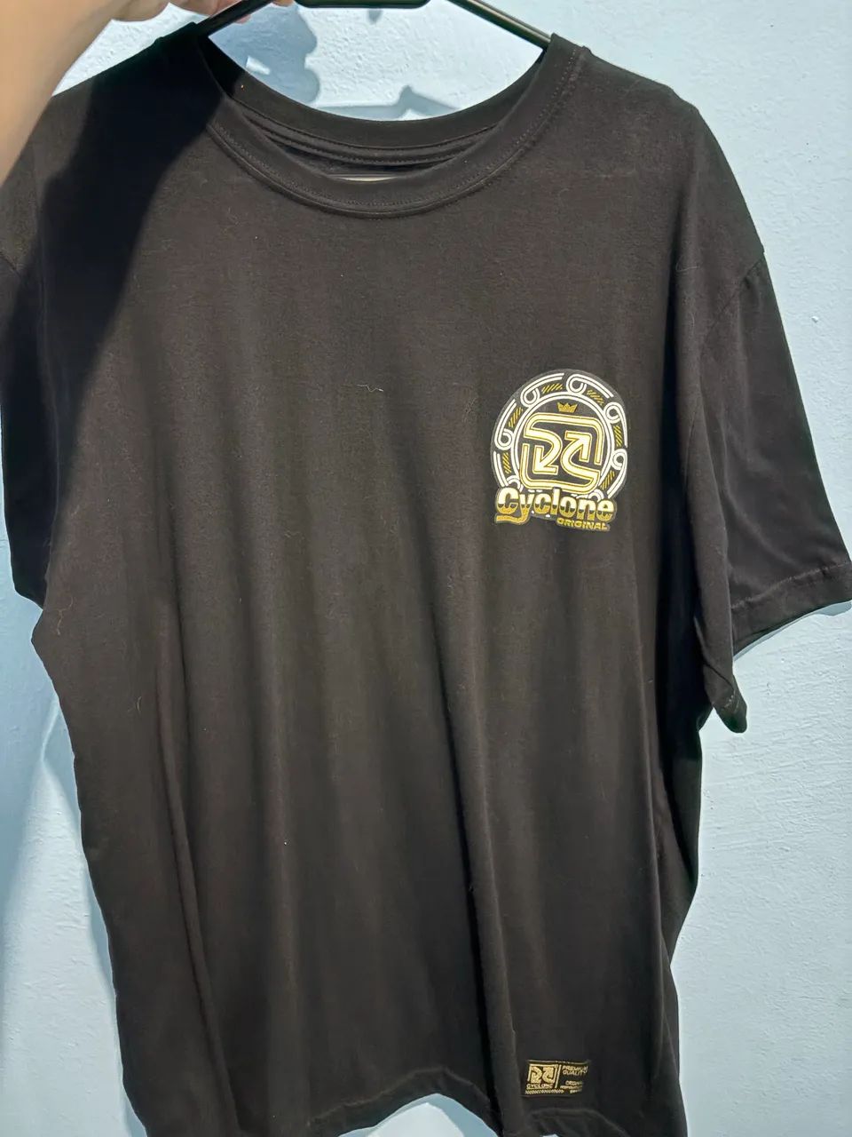 Camiseta Cyclone Preta, Tam G 