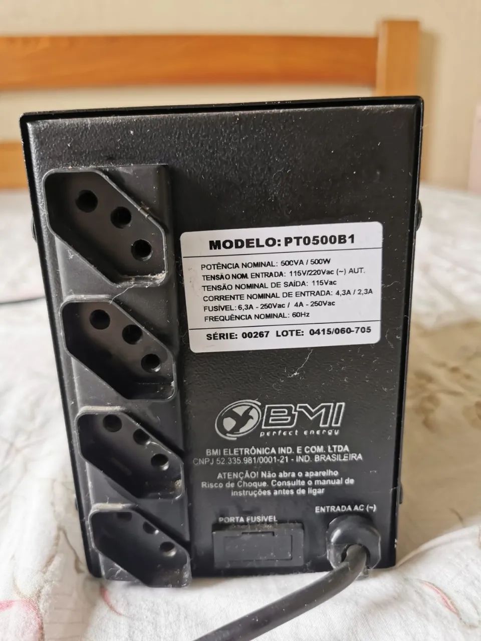 Módulo de proteção (estabilizador) Protector BMI 500VA - Foto 3