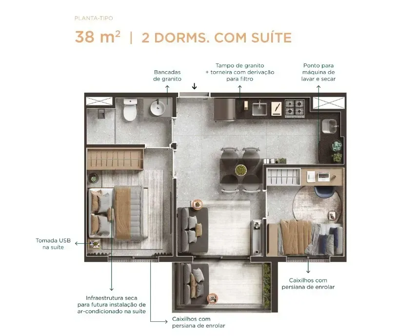 PLANTA 38m²