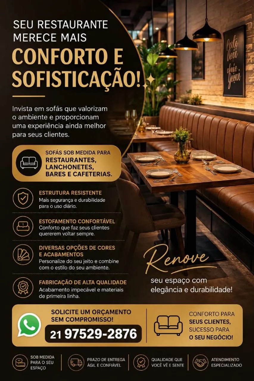 SOFÁ PARA BARES E RESTAURANTE BOOT