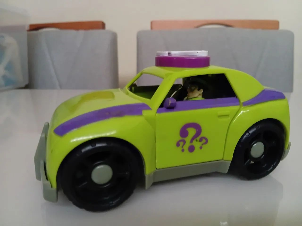 imaginext veículo do vilão Charada com boneco - DC Super Friends  - Foto 2