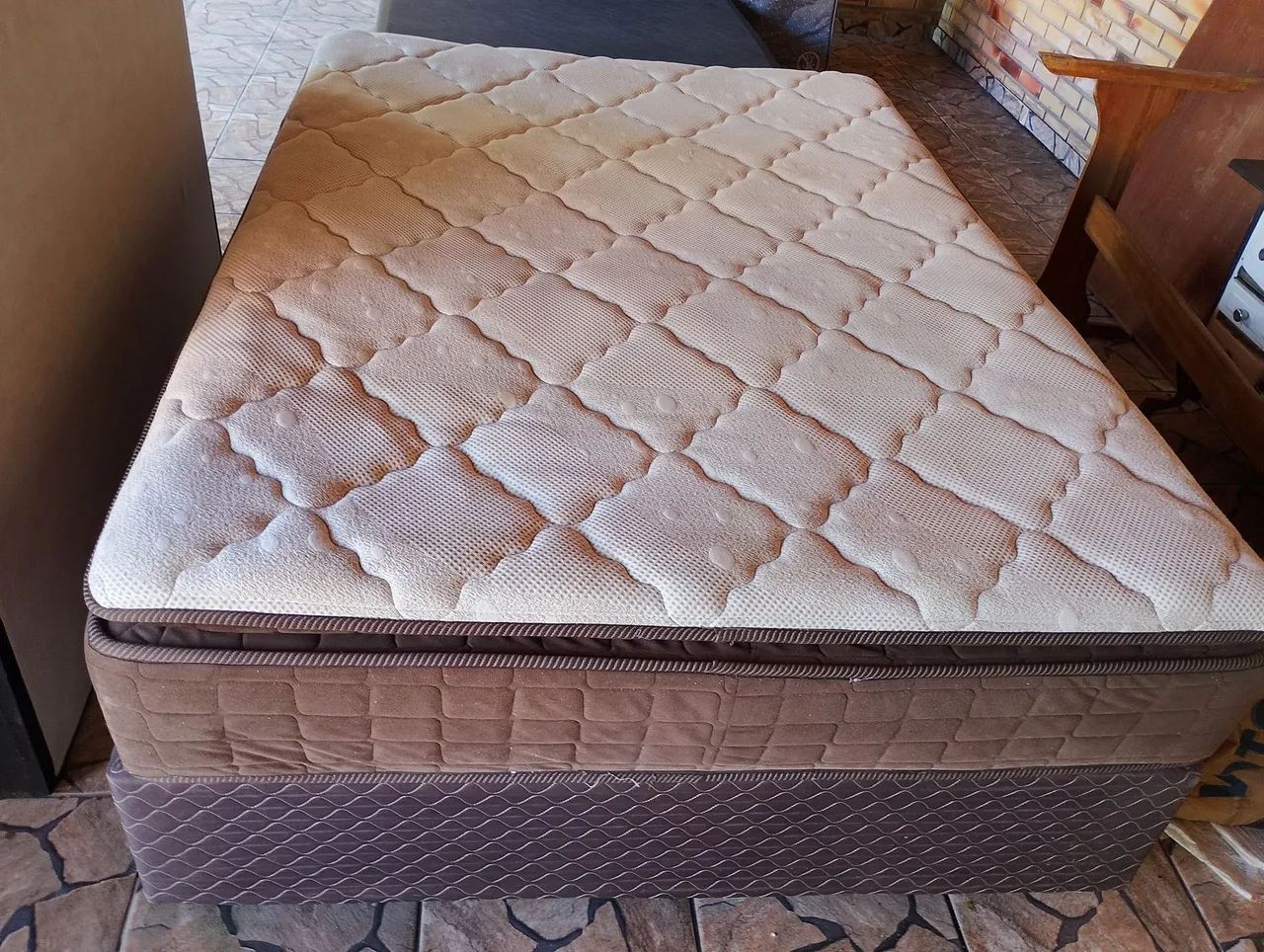 Cama box casal.... ENTREGO 