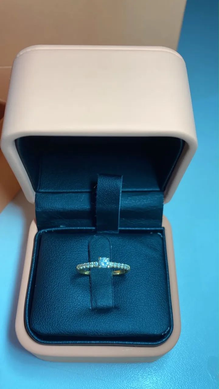 Anel de Ouro 18k com 13 pedras de brilhante  - Foto 2