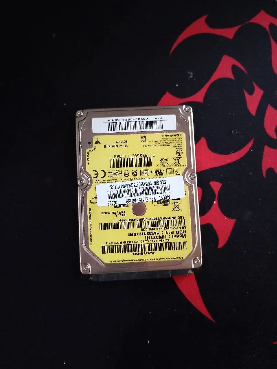 HD 320 GB funcionando/saudável 