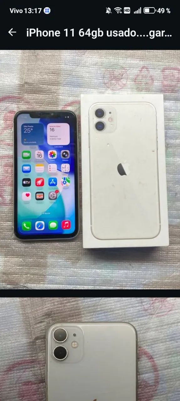 IPhone 11 64gb com caixa. Com caixa original dele - Foto 2