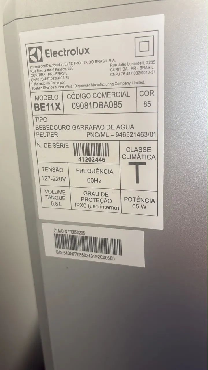 Bebedouro Electrolux 