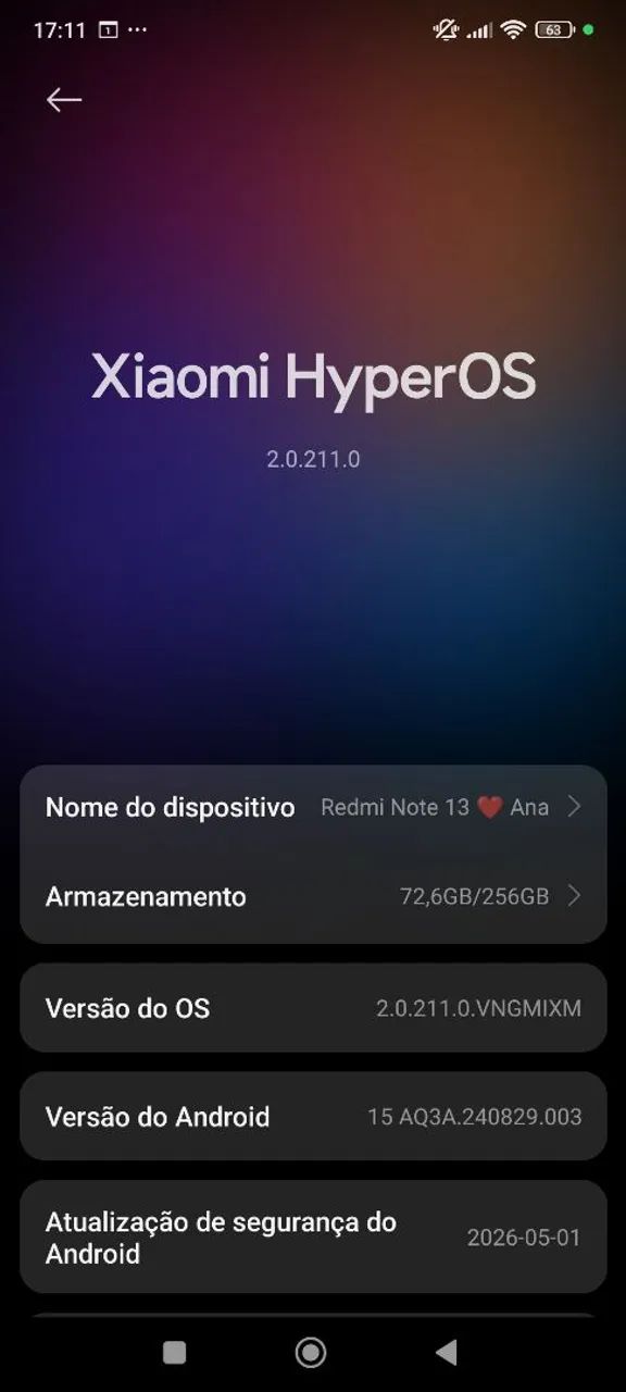 Redmi note13 256g/ 8 ram