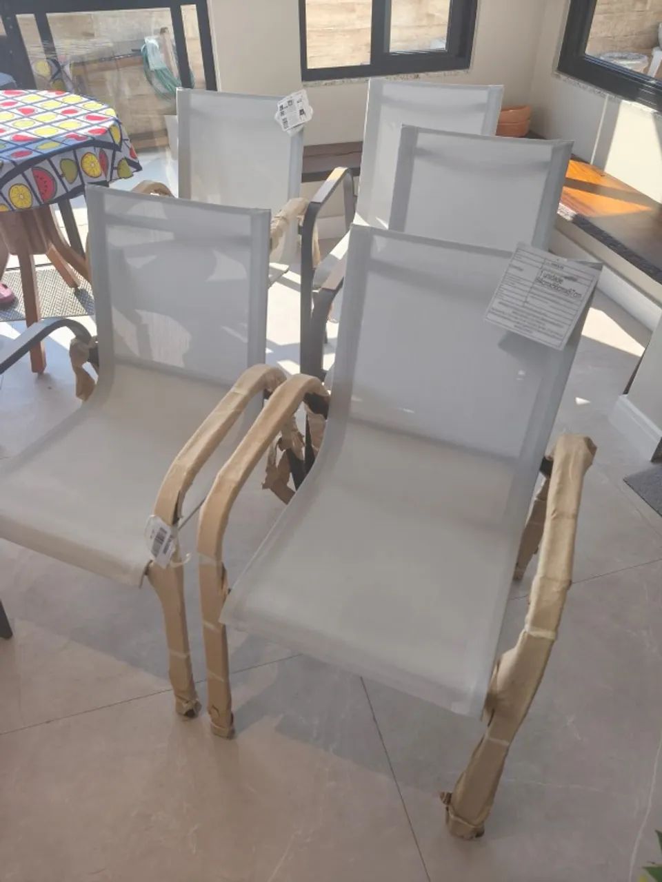 Cadeiras em Aluminio
