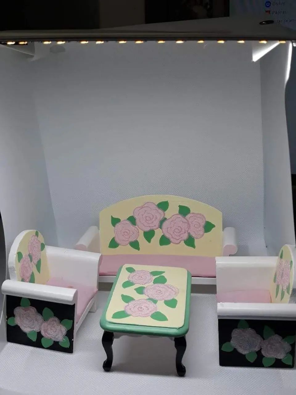 Mini moveis p casinha  bonecas - Foto 2