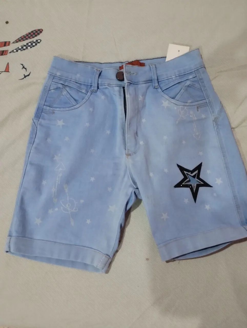 Bermuda jeans feminina  - Foto 3
