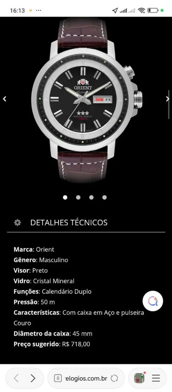 Relógio Orient original masculino  - Foto 3