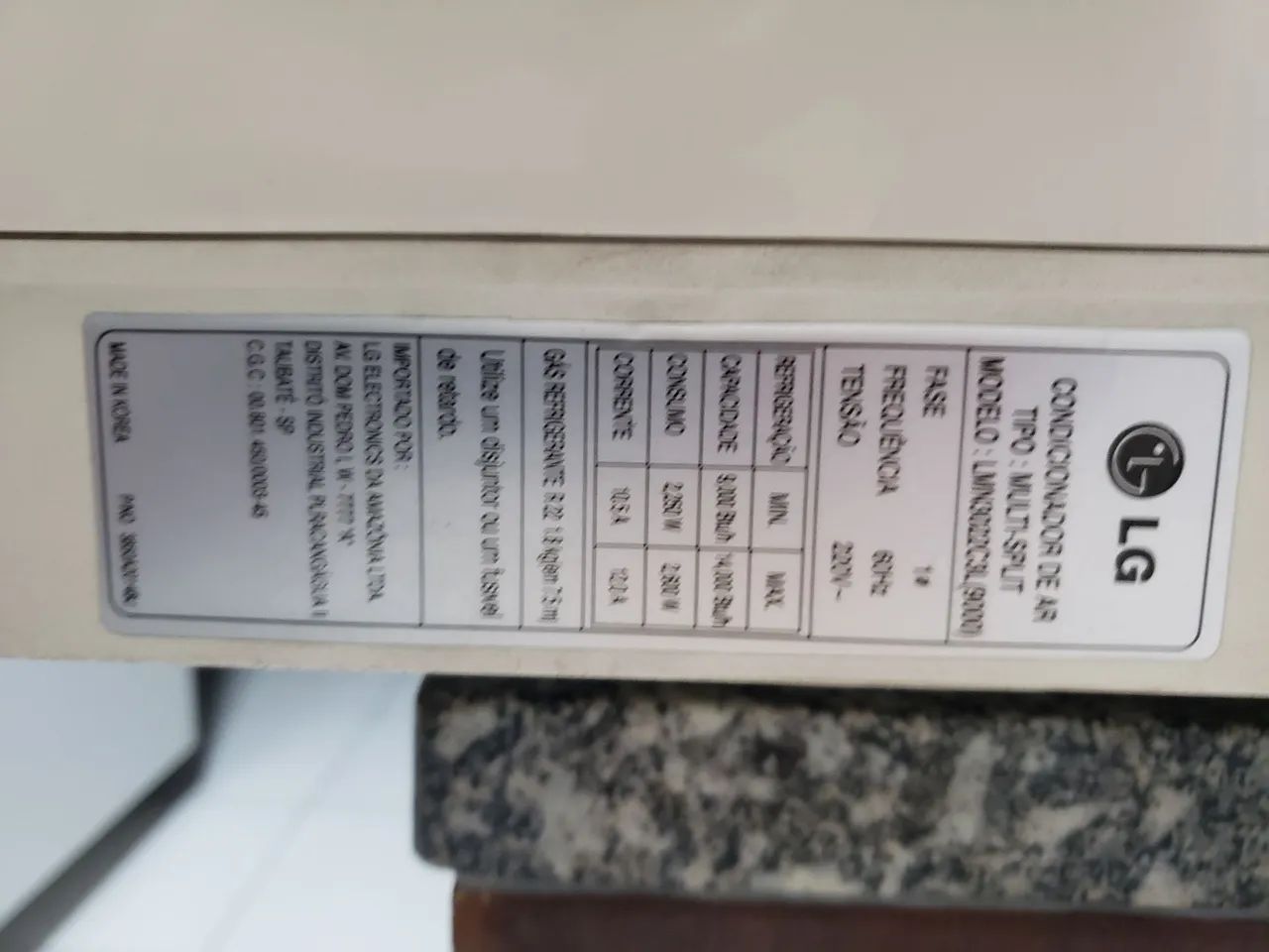 Ar condicionado lg 28000 btu - Foto 2
