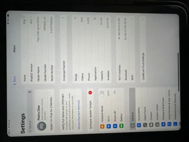 ipad 10 geração 64gb + Caneta - Foto 5