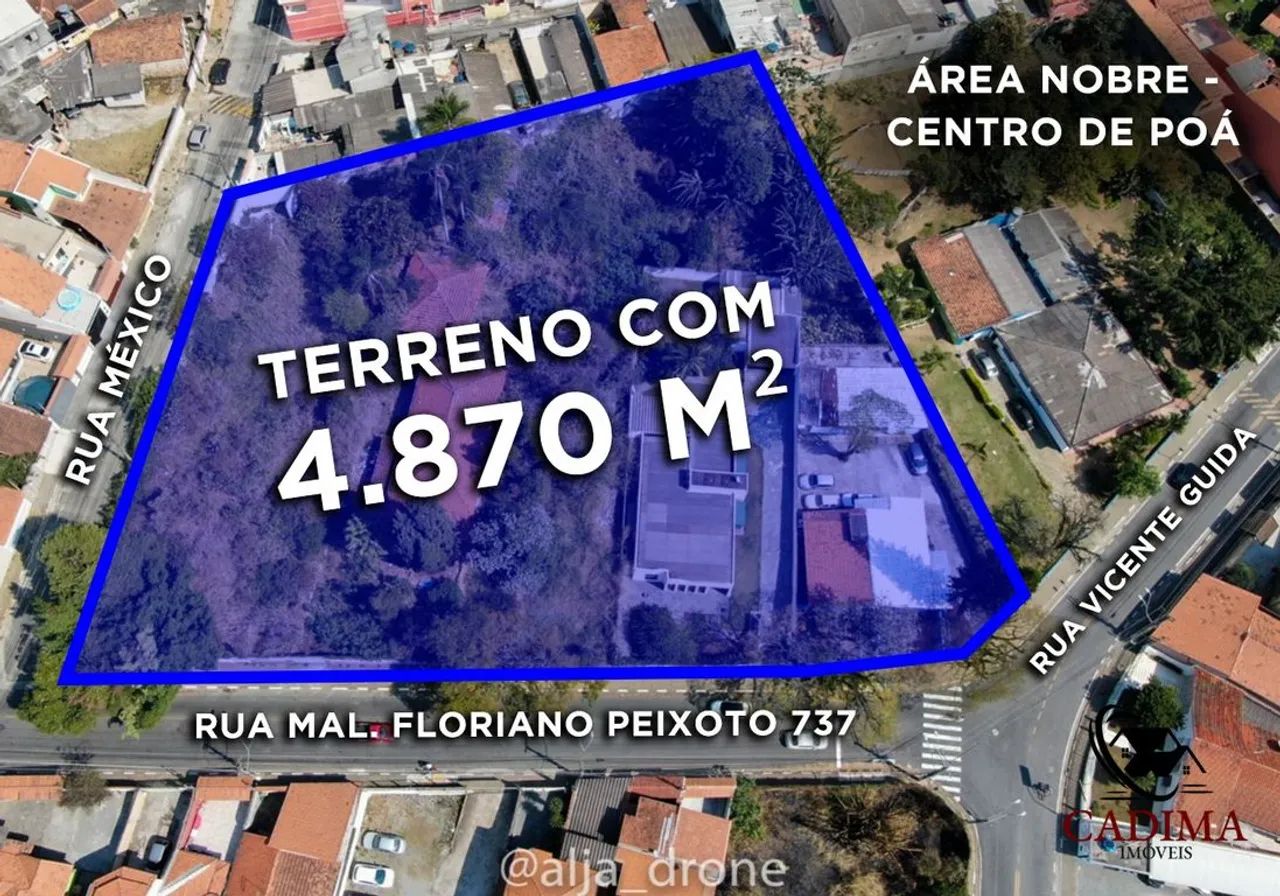 Terreno no centro de poá com 4.870M² - Foto 2