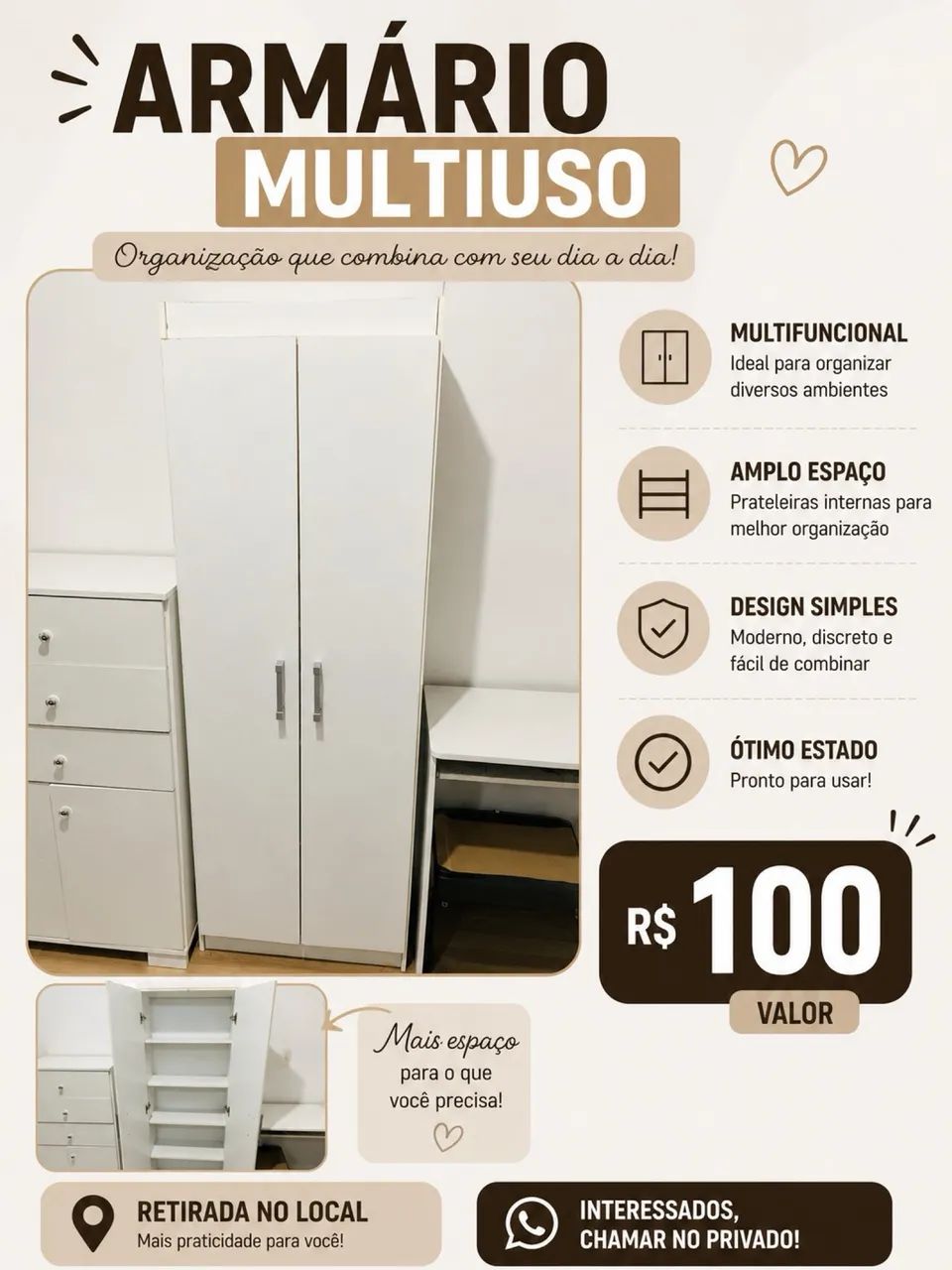     Móveis Usados em Ótimo Estado - Venda - Foto 5