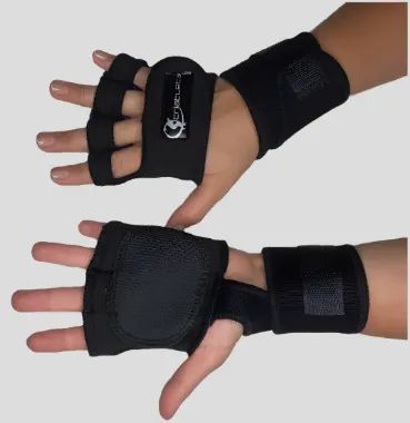 Luva Para Academia Com Munhequeira Triatleta Musculação Treino Ginástica Moto Bike z1478