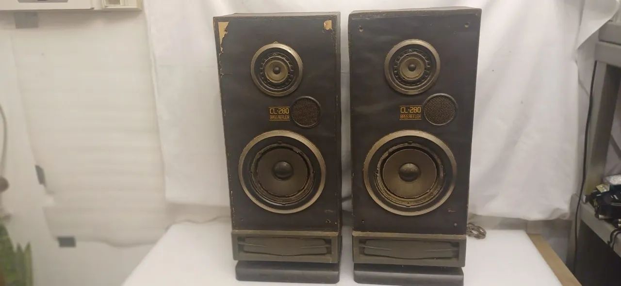 CAIXAS DE SOM ACÚSTICAS ANTIGAS CCE CL-280 