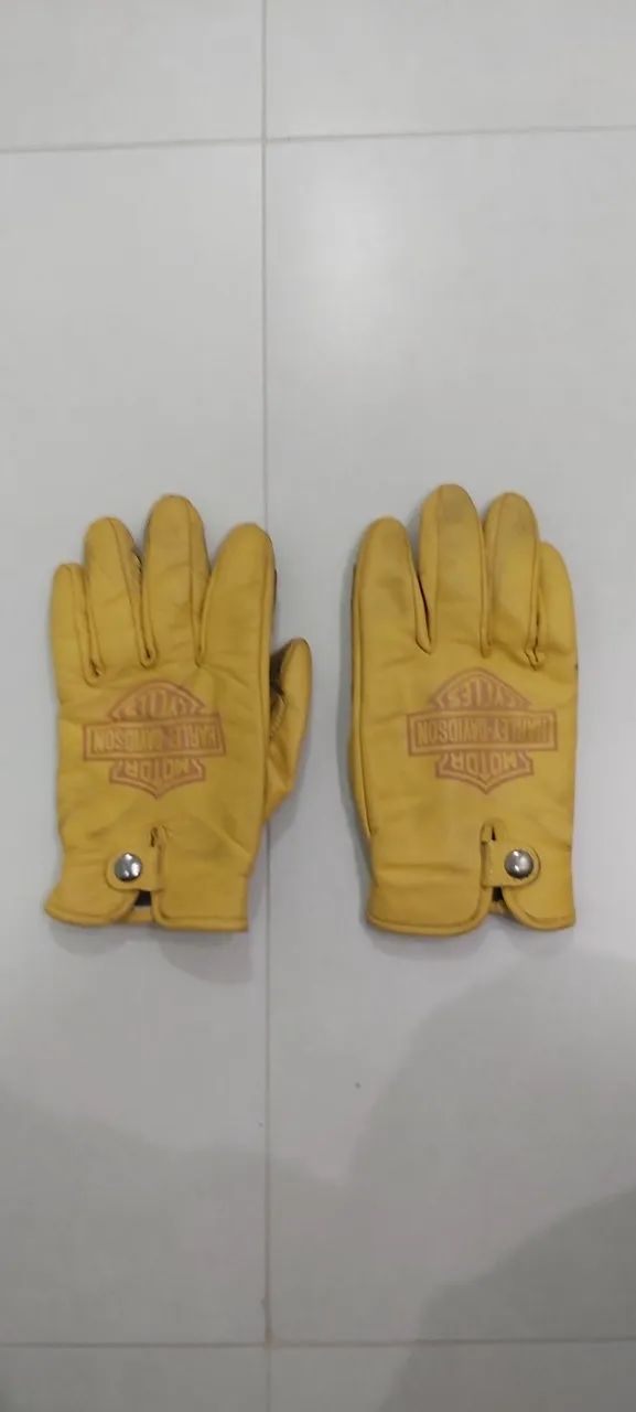 Luvas de couro de carneiro para motociclista