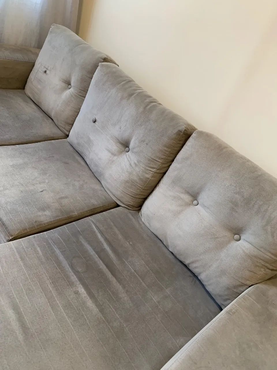 Sofá cinza 3 lugares - Foto 4