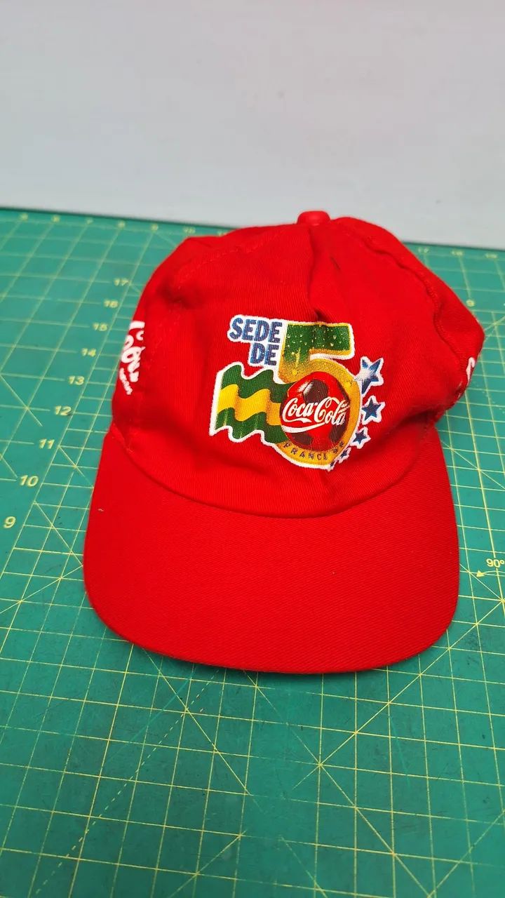 Boné promocional coca-cola copa França 98