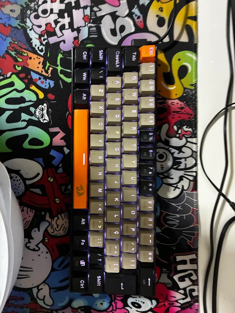 Teclado mecânico laskhmi redragon usado - Foto 3