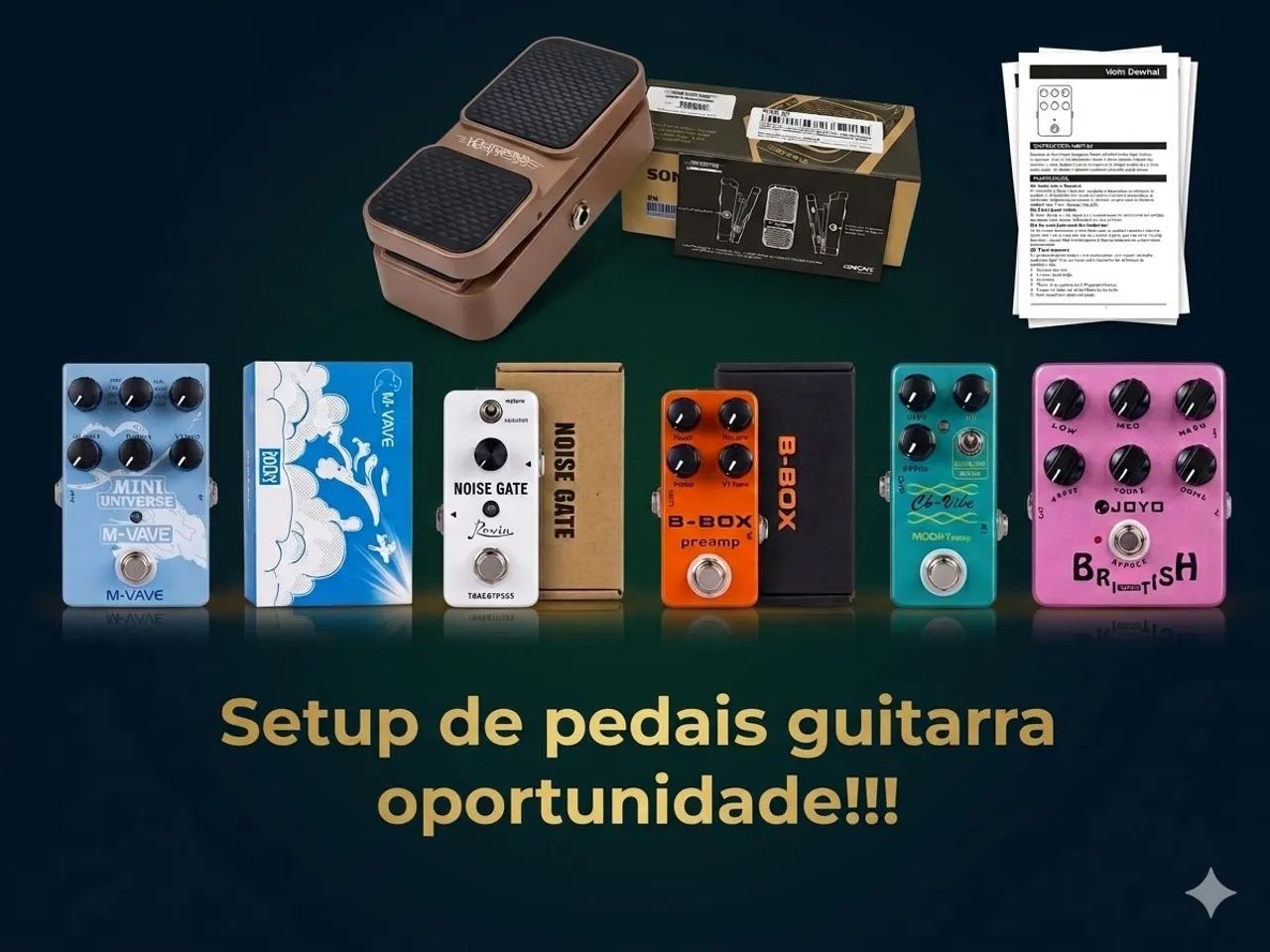 Setup de pedais guitarra oportunidade!!! Leia o anúncio!