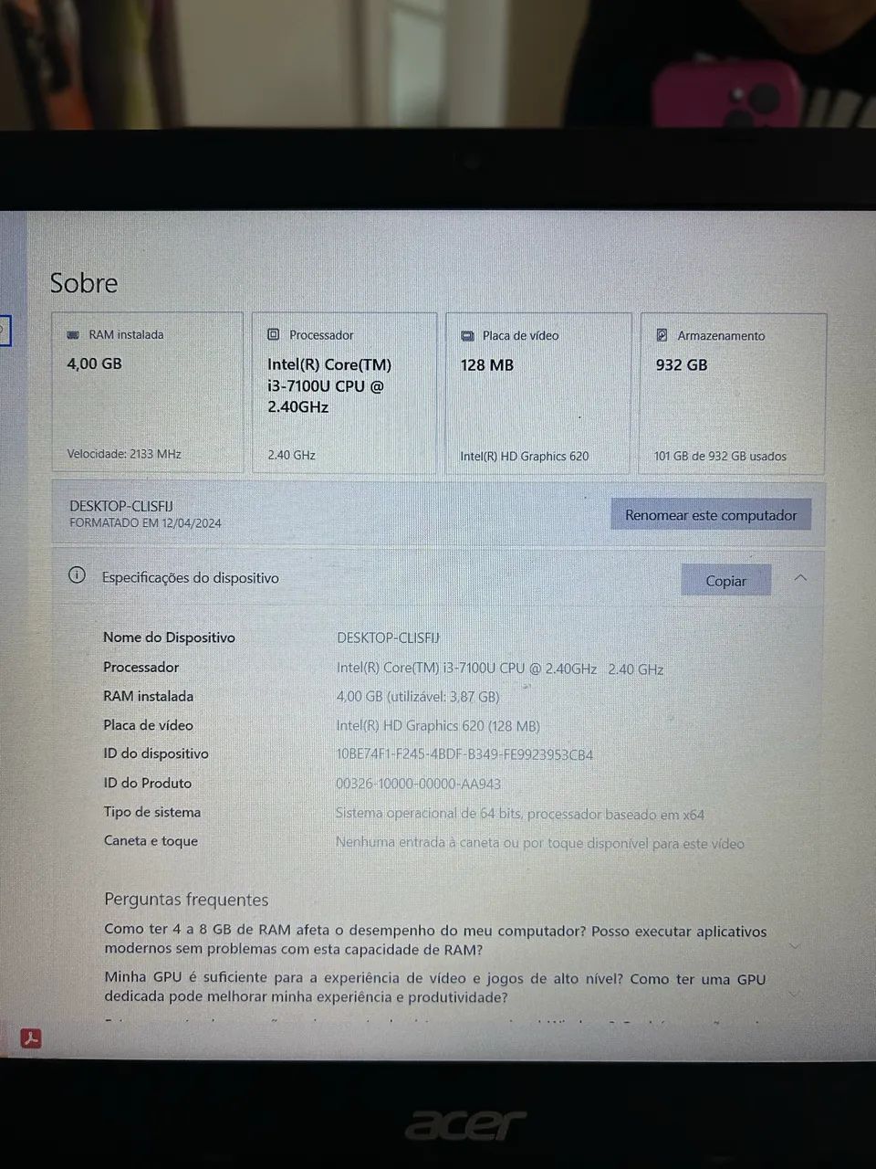 Notebook Acer  - Foto 5