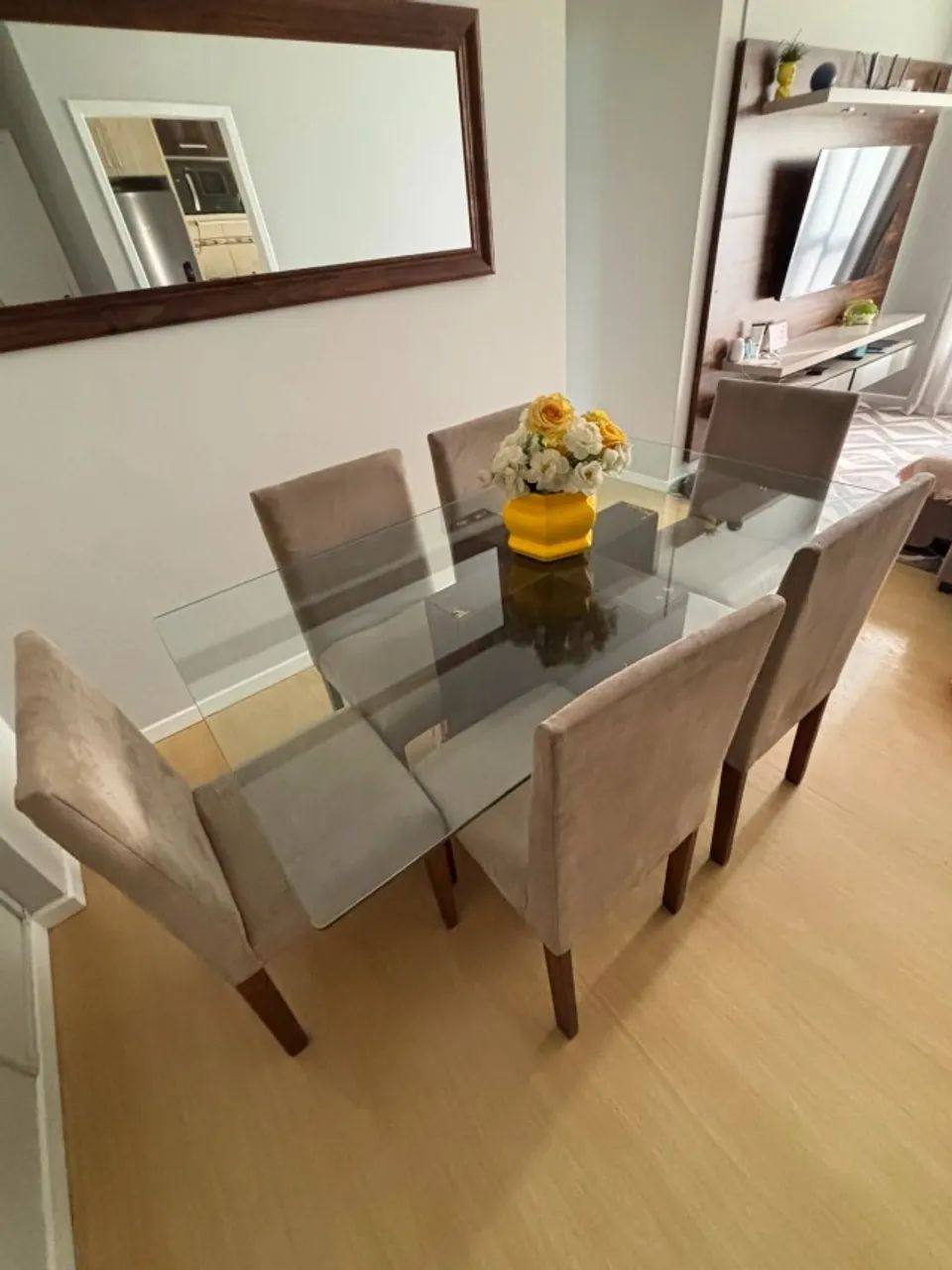 MESA DE JANTAR DE VIDRO - Foto 4