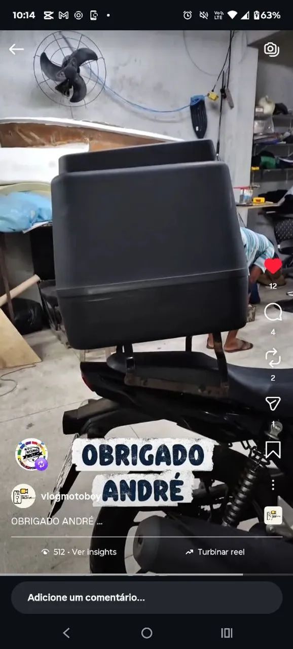 Baú protork 80 litros 