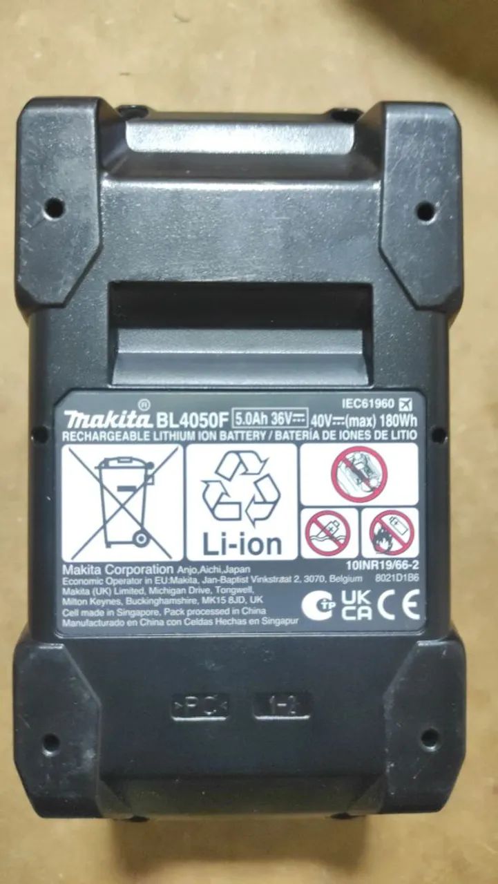 Bateria 40v Max Xgt Bl4050f 5.0ah Makita - Foto 4