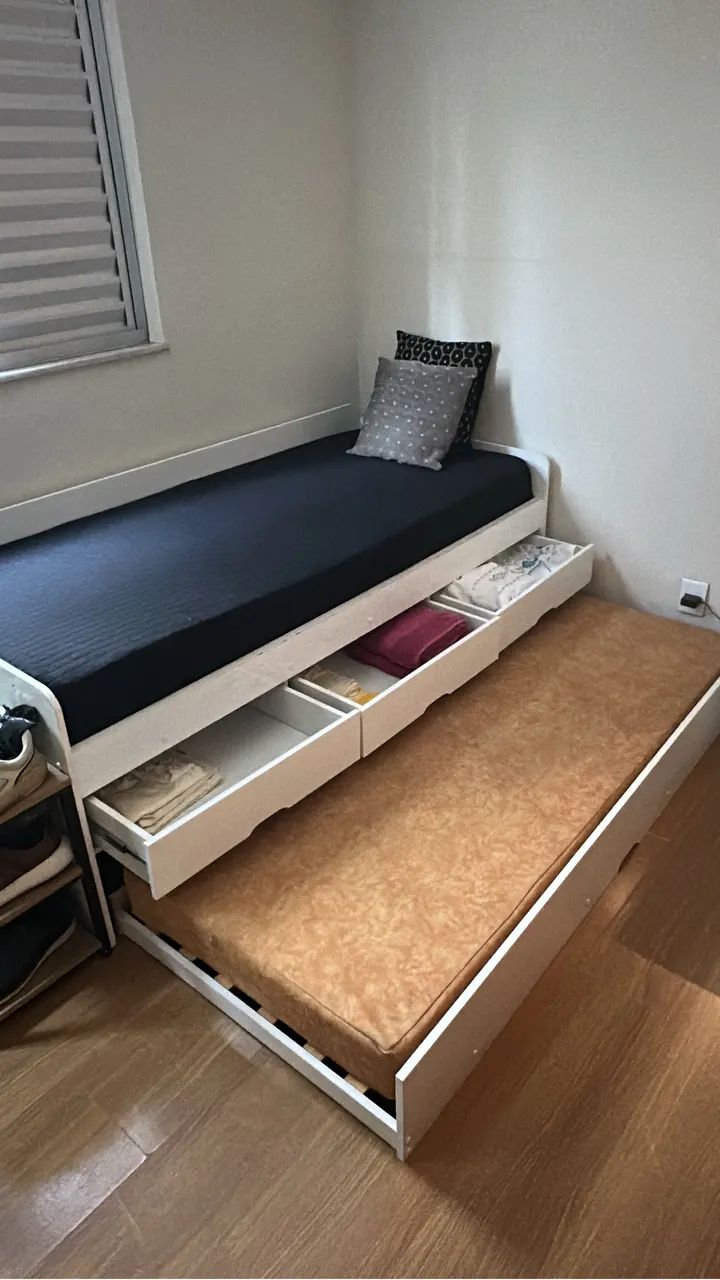 Cama solteiro com auxiliar  - Foto 2