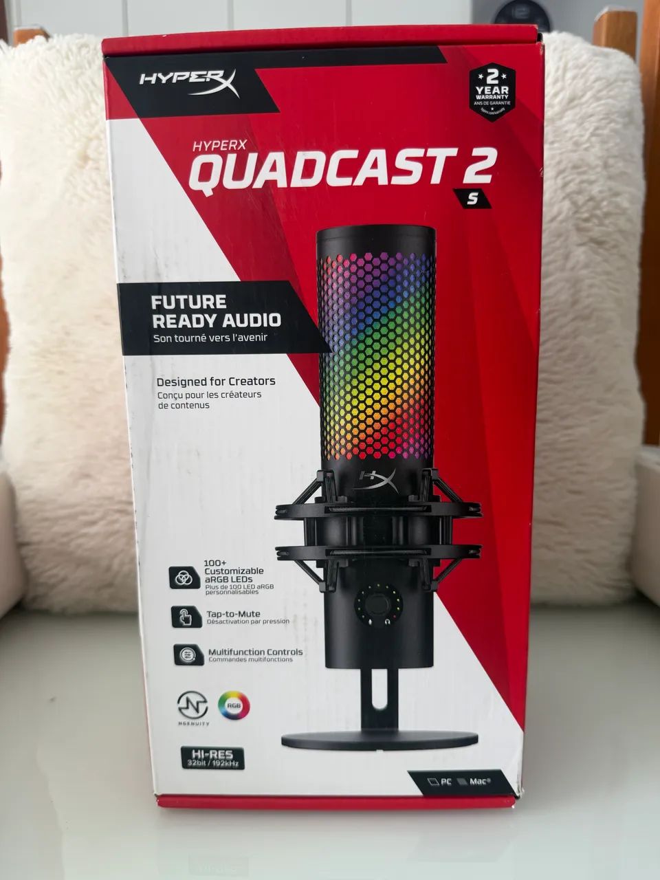 Hyperx Quadcast 2 S (RGB) - Microfones e Gravadores - Vila do