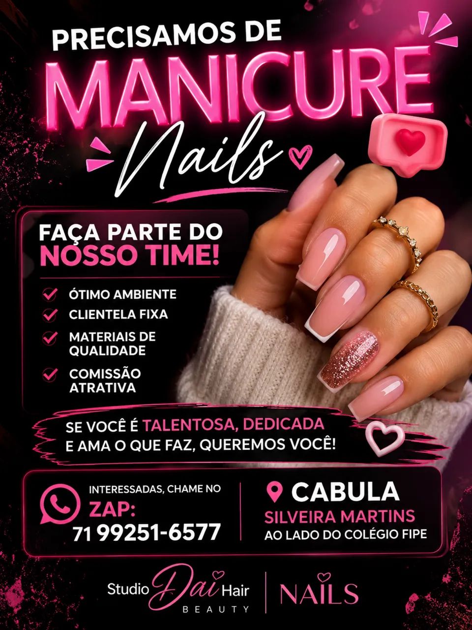 Precisamos de manicure