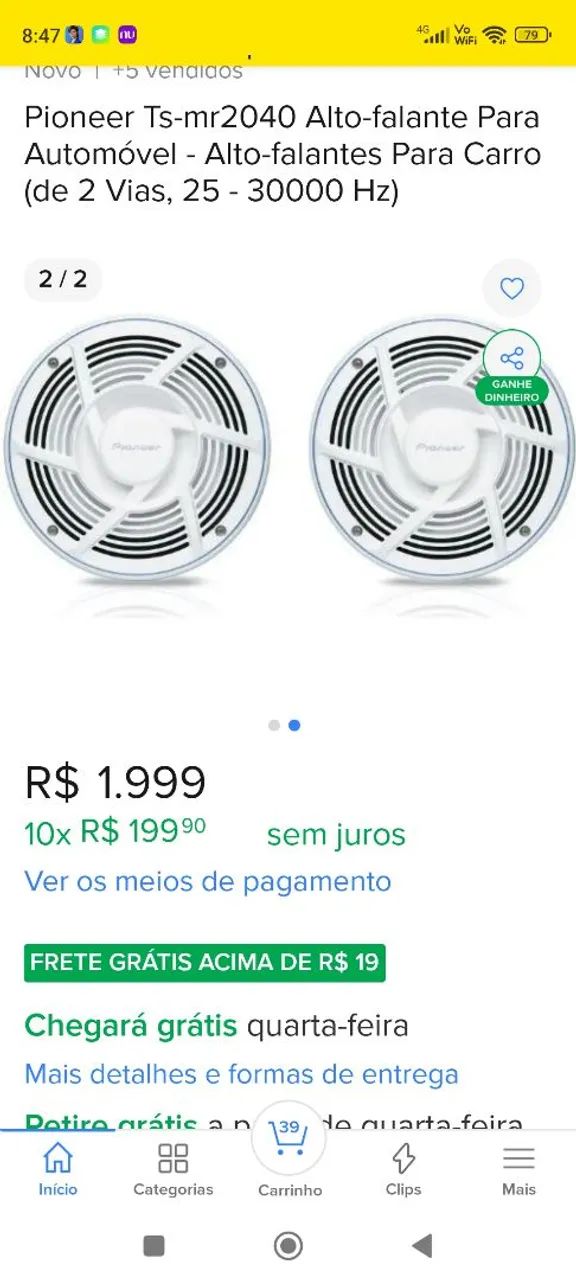 Auto falante marinizado.