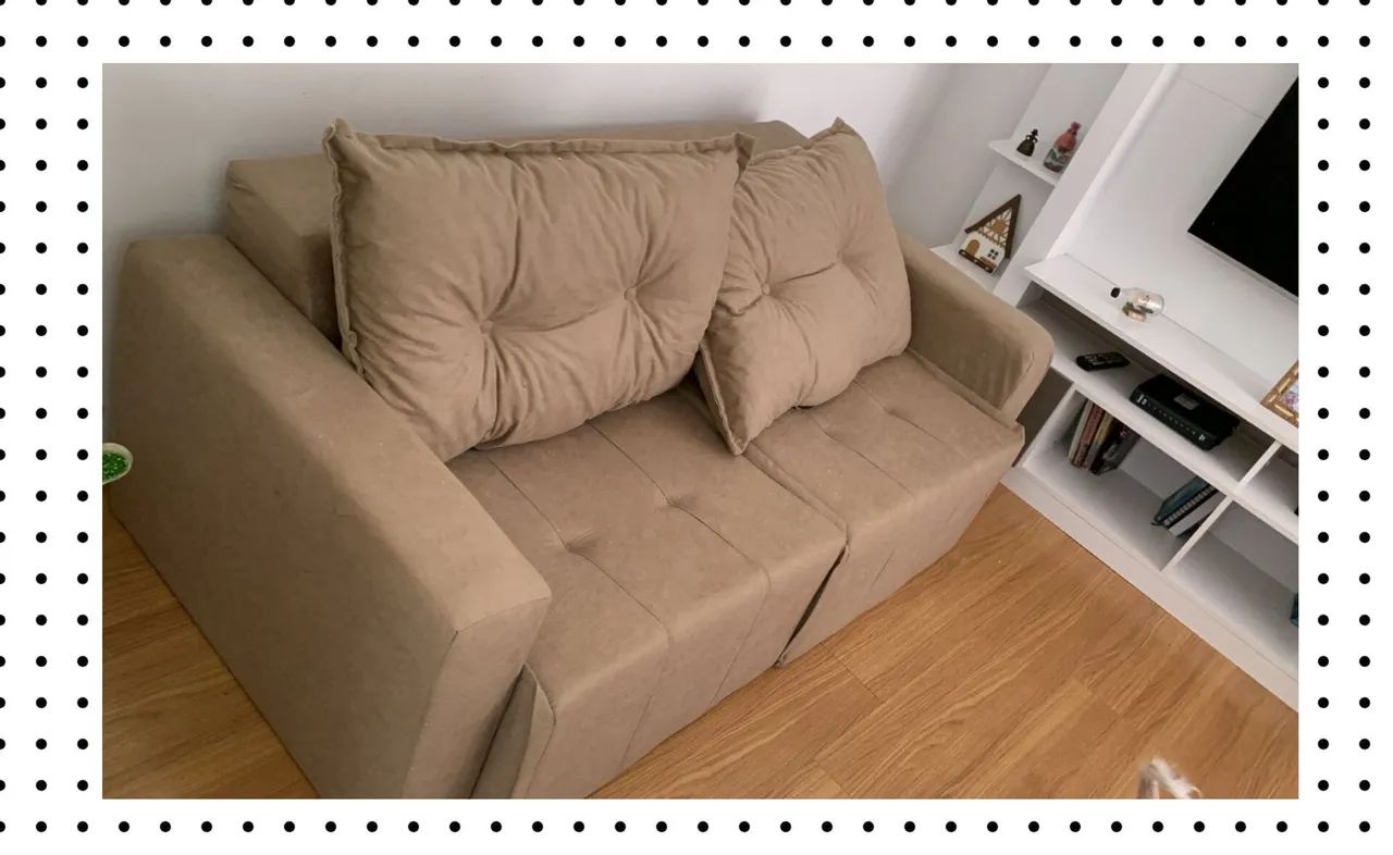 SUA SALA COM SOFA DE FÁBRICA: Sofá retrátil Texas 1.80m em OFERTA (PASSE O CEP) - Foto 2