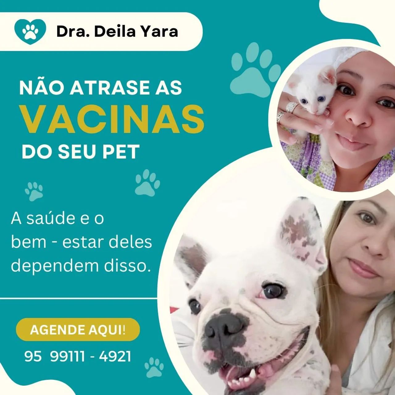 Médica Veterinária em domicílio. 
