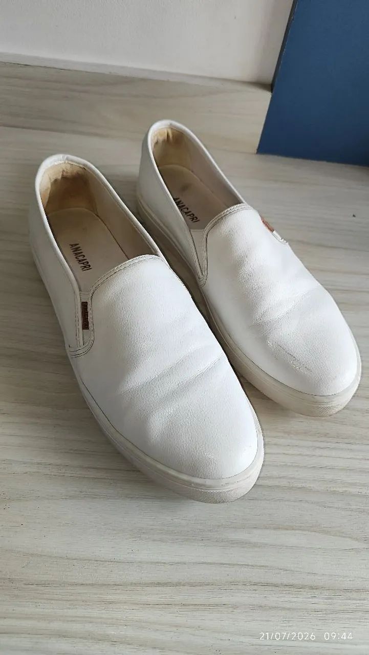 Tênis Slip On Branco - Foto 4