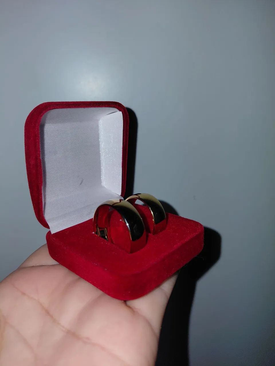 Par de Aliança Banhada a Ouro 18k  - Foto 3