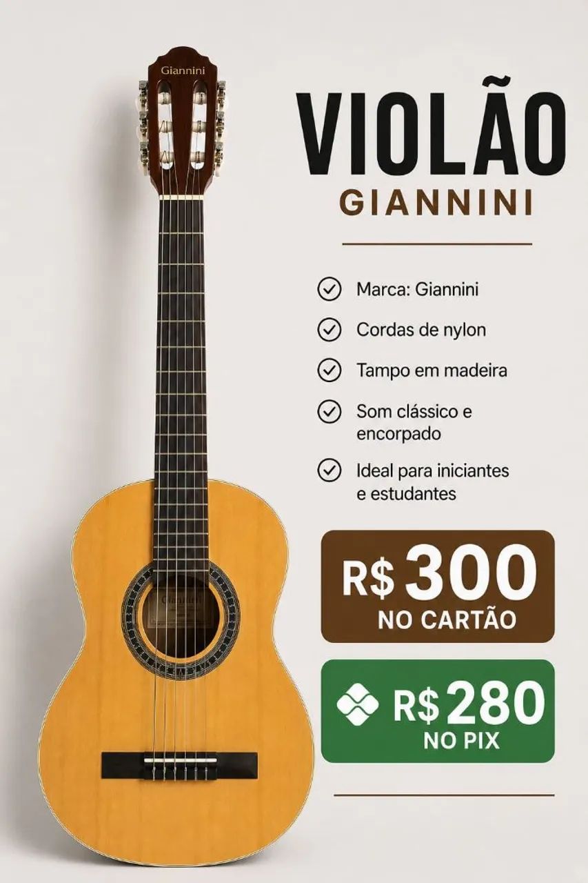 VIOLÃO GEANNINI 