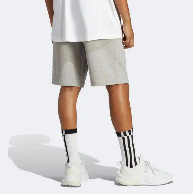bermuda moletom adidas logo masculina - Foto 4